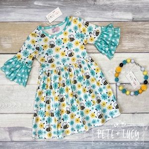 Pete + Lucy Busy As a Bee girl dress